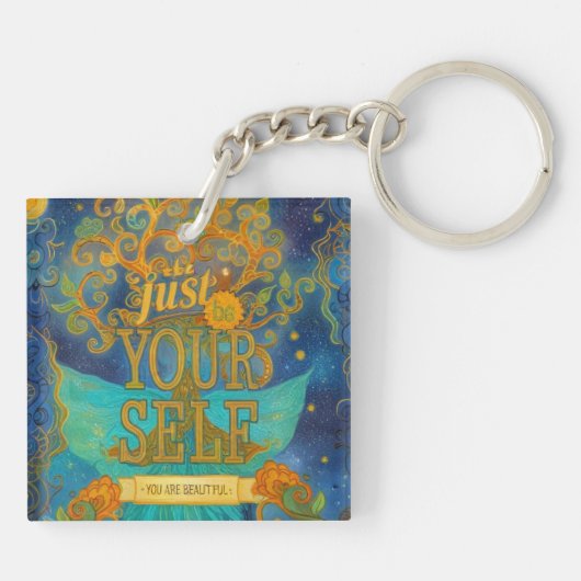 Je bent prachtig sleutelhanger (Achterkant)