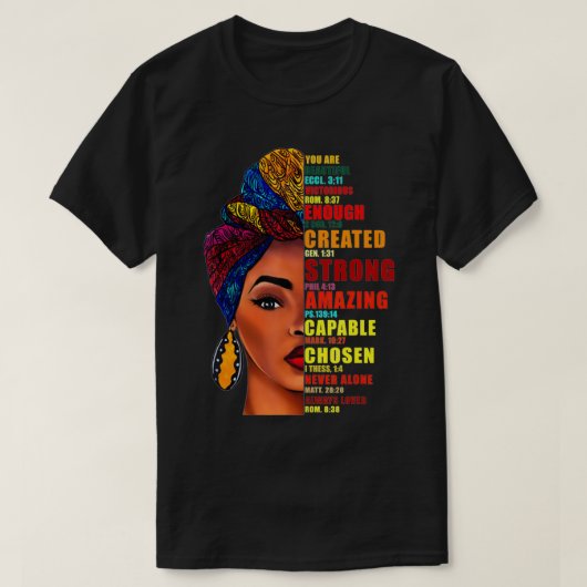 Je bent prachtig Victorious genoeg Creëer sterk T-shirt (Design voorkant)