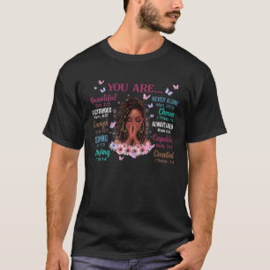 Je bent prachtig Victorious genoeg sterke Floral T-shirt