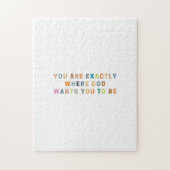 Je bent precies waar God wil dat je bent | Bijbel Legpuzzel (Verticaal)