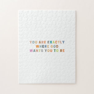 Je bent precies waar God wil dat je bent   Bijbel Legpuzzel
