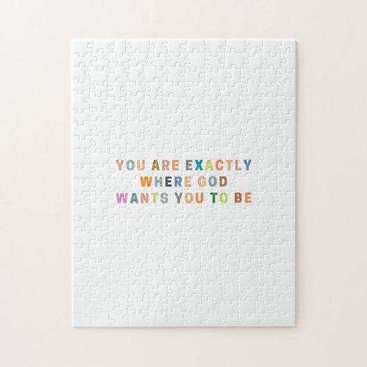 Je bent precies waar God wil dat je bent | Bijbel Legpuzzel (Verticaal)