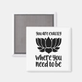 Je bent precies waar je magneet moet zijn (Voorkant / Achterkant)