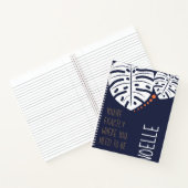 Je bent precies waar je moet zijn | marineblauw notitieboek (Binnen)