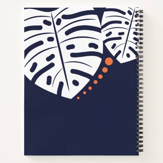 Je bent precies waar je moet zijn, Navy Blue Notitieboek (Achterkant)