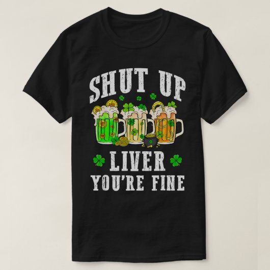 Je bent prima St Patricks Day Beer Drink T-shirt (Design voorkant)