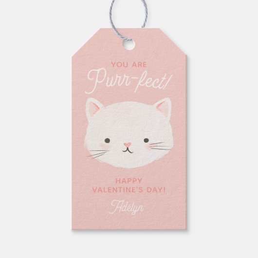 Je bent prufect Kitty Cat Classroom Valentine Day Cadeaulabel (Voorkant)