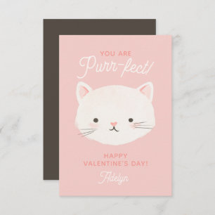 Je bent prufect Kitty Cat Classroom Valentine Day Notitiekaartje