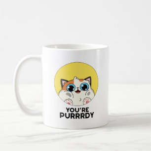 Je bent Purrdy Funny Cat Pun Koffiemok