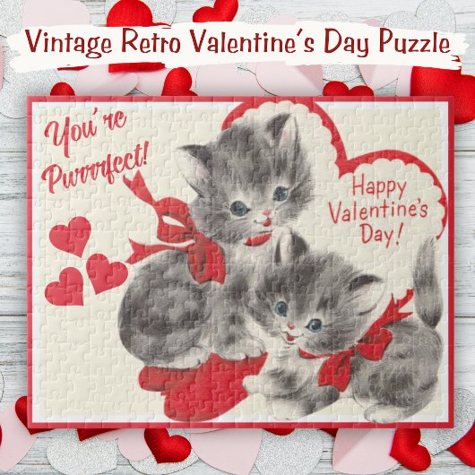 Je bent Purrfect  Valentijnsdag Kittens Legpuzzel