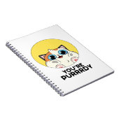 Je bent Purrrdy Grappige Kat Grappen  Notitieboek (Rechterzijde)