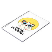 Je bent Purrrdy Grappige Kattenwoordspeling  Notitieboek (Linkerzijde)