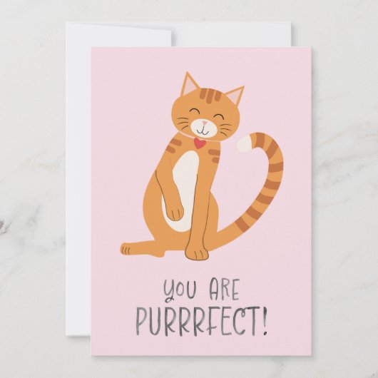 Je bent PurrrFect Feestdagenkaart (Voorkant)
