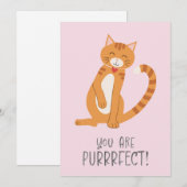 Je bent PurrrFect Feestdagenkaart (Voorkant / Achterkant)