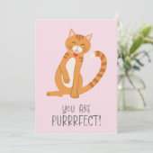 Je bent PurrrFect Feestdagenkaart (Staand voorkant)
