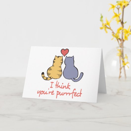 Je bent purrt kaart (Gele Bloem)