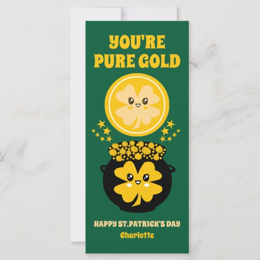 Je bent puur gouden St. Patrick's Day Pot of Gold (Voorkant)