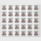 Je bent raar, ik hou je Valentijnsdag wasbeer Cadeaupapier (Vlak)