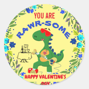 Je bent Rawrsome - Dinosaur Valentijn Sticker