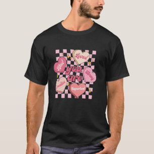 Je bent rijk genoeg aan Snoep hartleraar Va T-shirt