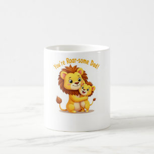Je bent Roar-some Dad Mok 🦁 Schattige Lion Coffee