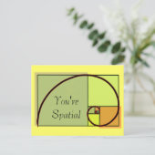 Je bent ruimtelijk briefkaart (Staand voorkant)