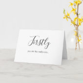 Je bent schattig om mijn bruidsmeisje minimalist g kaart (Gele Bloem)