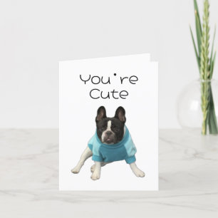 Je bent Schattige Wil je uitgaan? Dog Dating Gevou Bedankkaart