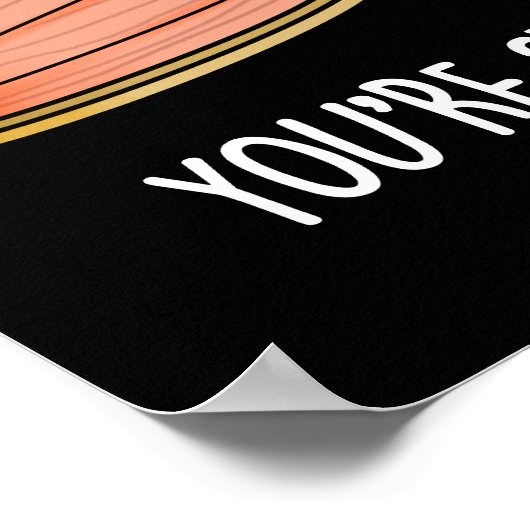 Je bent Sew Cute Sewing Pun Dark BG Poster (Hoek)