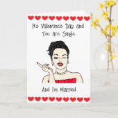 Je bent Single | Ik ben Getrouwd | Geen van beiden Kaart (Gele Bloem)