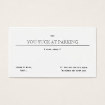 Je bent slecht bij het parkeren