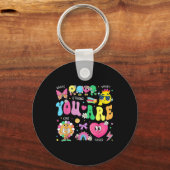 Je bent slim dapper sterke soort geliefde motivati sleutelhanger (Voorkant)