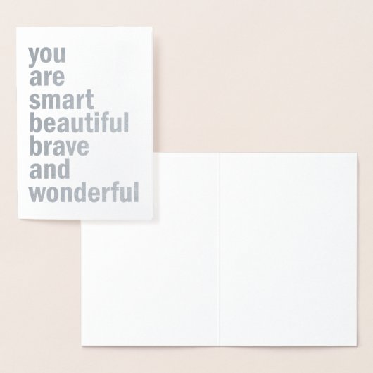 Je bent Slim Mooi Dapper en Wonderlijk Kaart (Display)