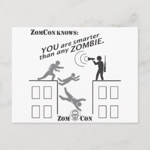 Je bent slimmer dan elke Zombie Briefkaart