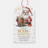 Je bent Soda-lichtend om mee te werken Kerstmis Cadeaulabel (Achterkant)