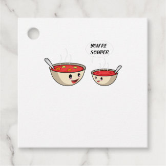 Je bent Souper Cook en Soup Lover Bedankjes Labels