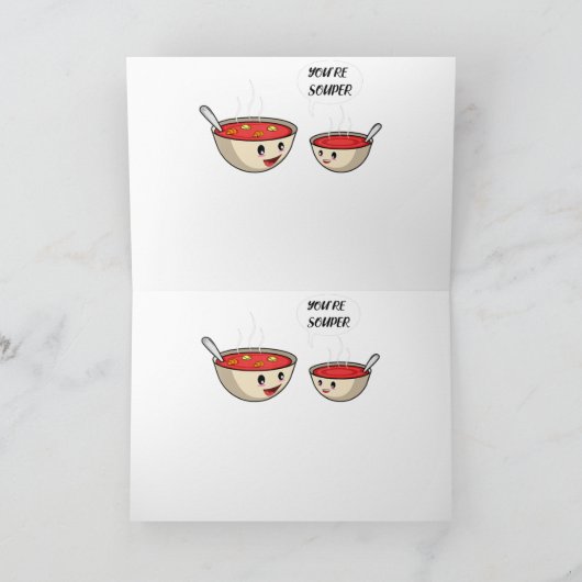 Je bent Souper Cook en Soup Lover Bedankkaart (Binnen)