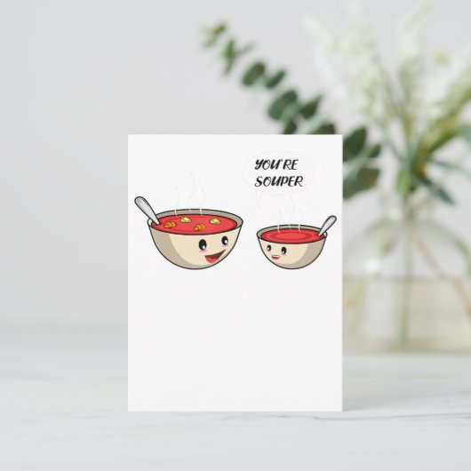 Je bent Souper Cook en Soup Lover Kaart (Staand voorkant)