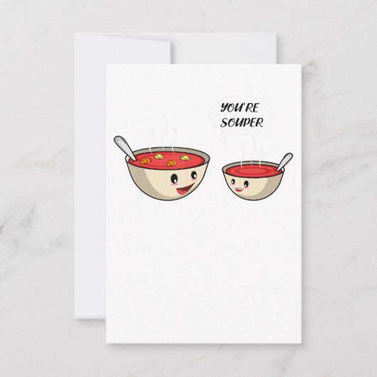 Je bent Souper Cook en Soup Lover Kaart (Voorkant)