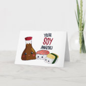 Je bent Soy Amazing Kawaii Sushi Blank Note Card H Kaart (Voorkant)