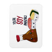 Je bent Soy Amazing Kawaii Sushi Hi & Hallo Cute Magneet (Verticaal)