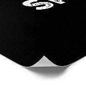 Je bent Spe-shell Funny Tortoise Pun Dark BG Poster (Hoek)