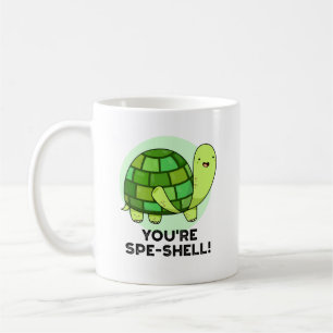 Je bent Spe-shell Funny Tortoise Pun Koffiemok