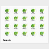 Je bent Spe-shell Funny Tortoise Pun Ronde Sticker (Vel)