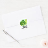 Je bent Spe-shell Funny Tortoise Pun Ronde Sticker (Envelop)