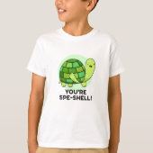 Je bent Spe-shell Funny Tortoise Pun T-shirt (Voorkant)