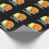 Je bent Spe-shell Grappig Slakken Pun Donkere BG Cadeaupapier (Hoek)