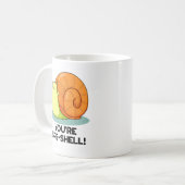 Je Bent Spe-shell Grappige Slakken Punt Koffiemok (Voorkant links)