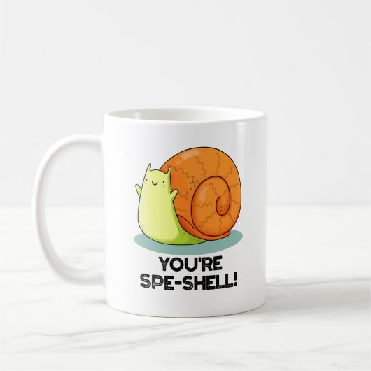 Je bent Spe-shell Grappige Slakkenlol Koffiemok (Links)