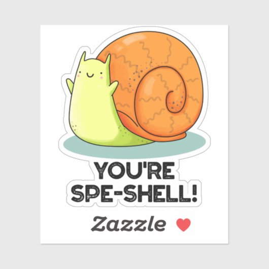 Je bent Spe-shell Grappige Slakkenlol Sticker (Vel)